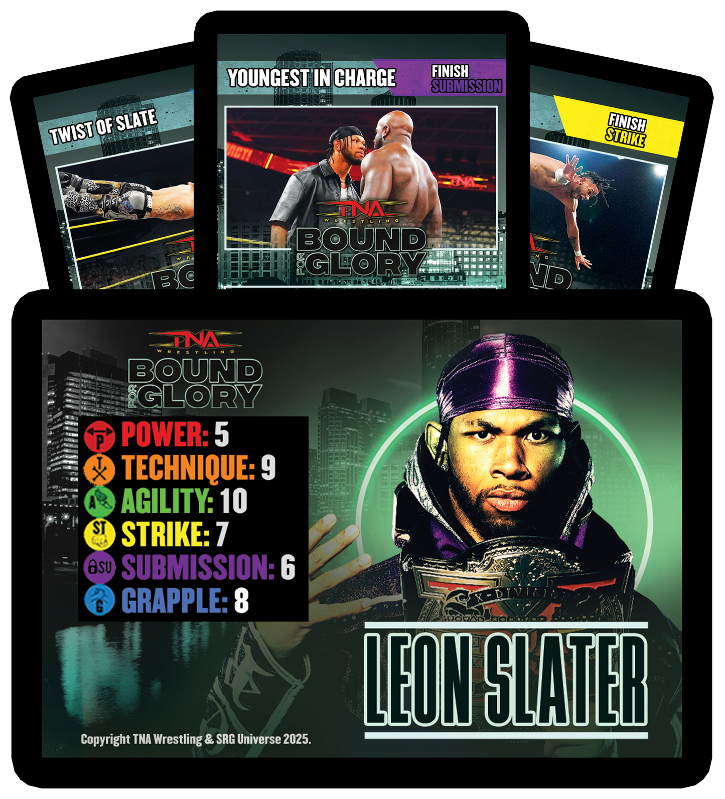 Leon Slater Limited Edition Bound For Glory SRG Competitor Set Gaming Cards PW Catalog