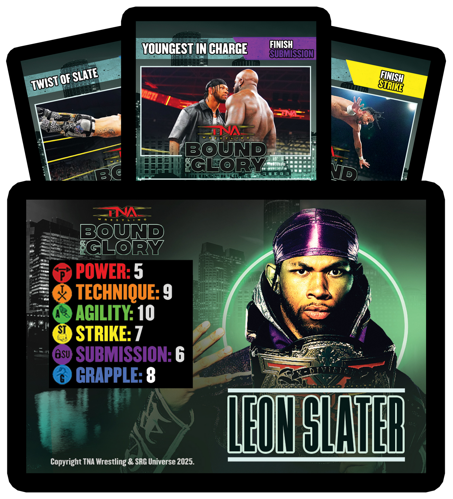 Leon Slater Limited Edition Bound For Glory SRG Competitor Set Gaming Cards PW Catalog