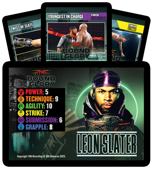 Leon Slater Limited Edition Bound For Glory SRG Competitor Set Gaming Cards PW Catalog