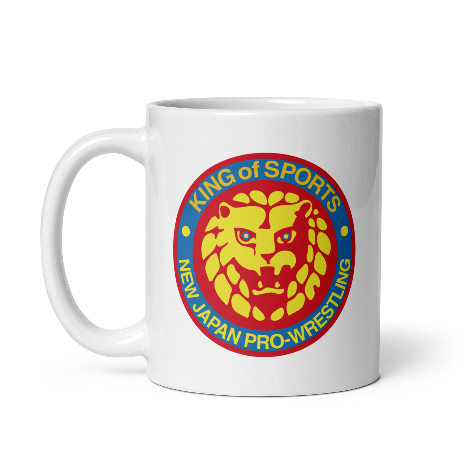 Lion Mark Retro White Glossy Mug Mugs PW Catalog