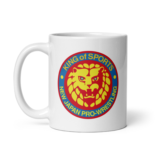 Lion Mark Retro White Glossy Mug Mugs PW Catalog