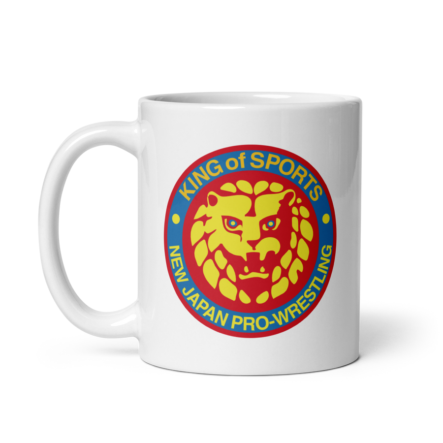 Lion Mark Retro White Glossy Mug Mugs PW Catalog
