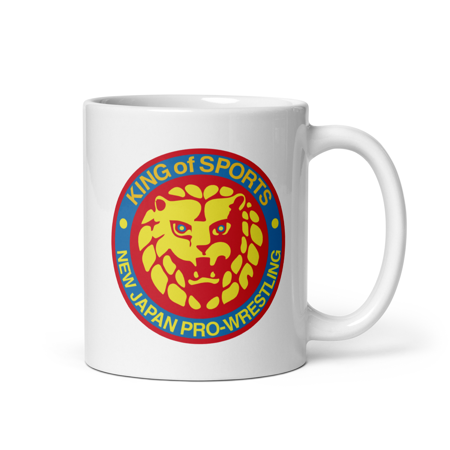 Lion Mark Retro White Glossy Mug Mugs PW Catalog