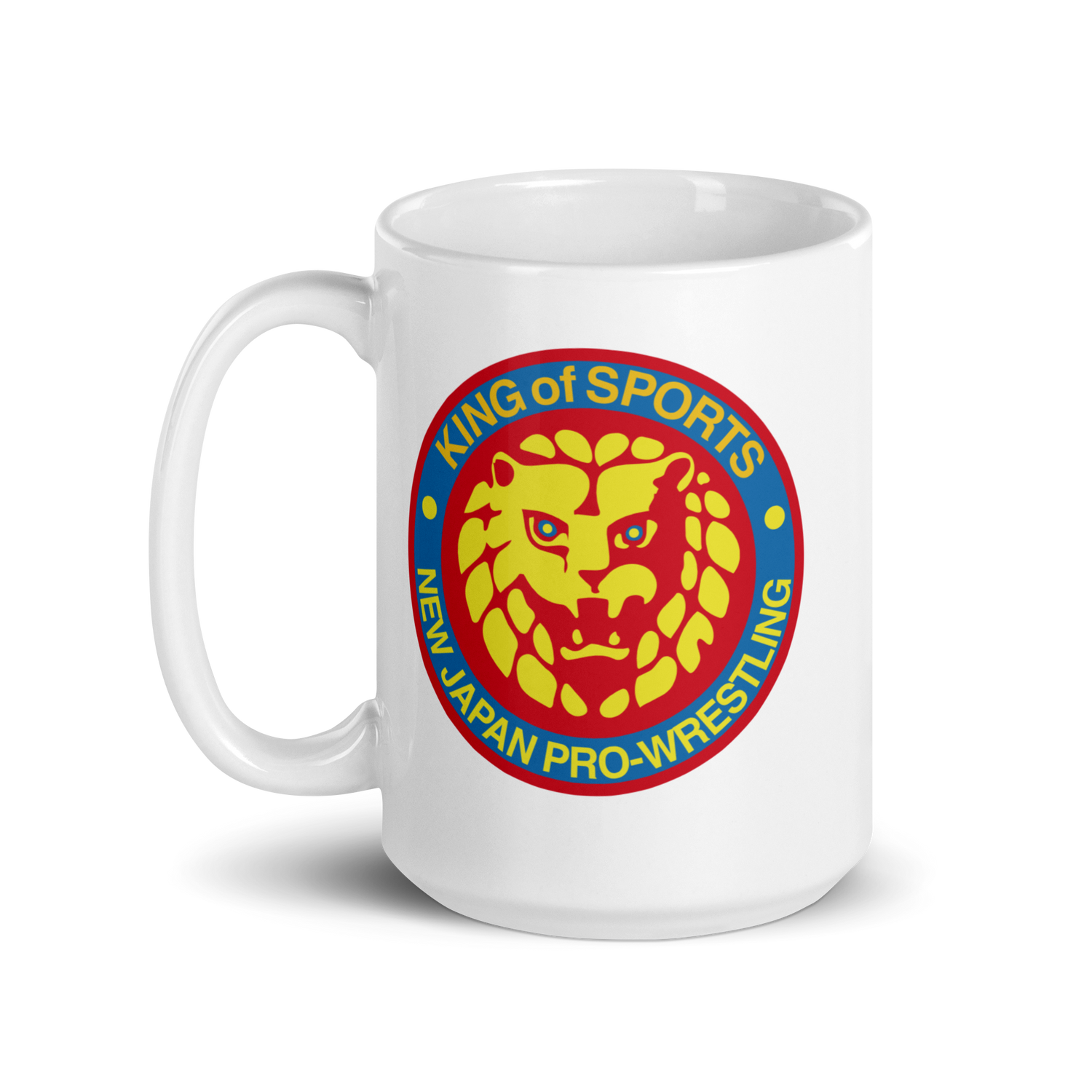 Lion Mark Retro White Glossy Mug Mugs PW Catalog