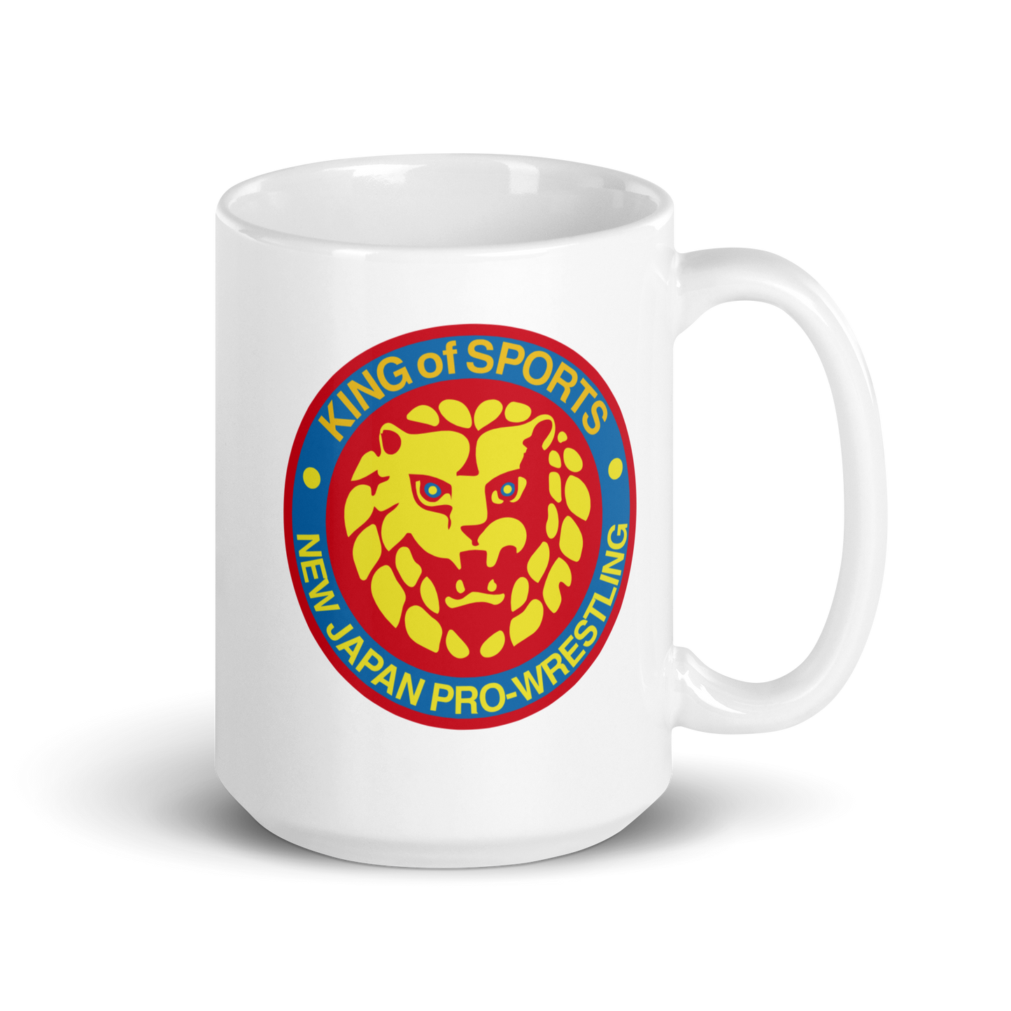 Lion Mark Retro White Glossy Mug Mugs PW Catalog