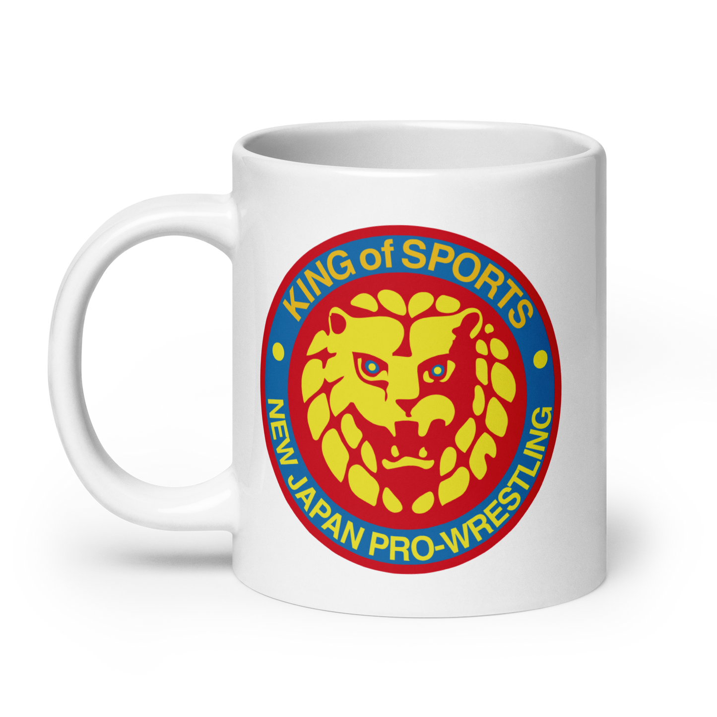 Lion Mark Retro White Glossy Mug Mugs PW Catalog