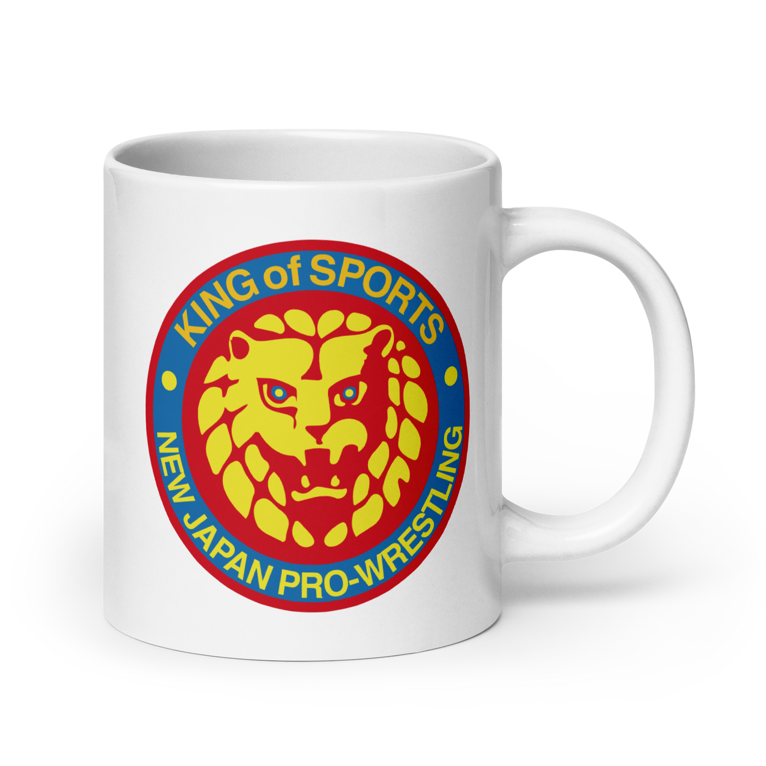 Lion Mark Retro White Glossy Mug Mugs PW Catalog