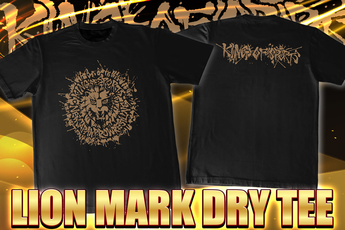 Lion Mark Dry T-shirt (2026 x Black x Gold) [Pre-Order] T-Shirt PW Catalog