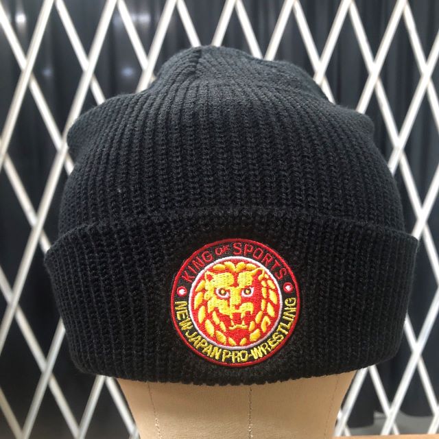 Lion Mark Color Logo Beanie Black Caps PW Catalog