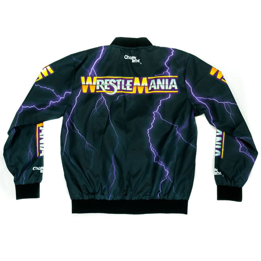 WrestleMania 1 Retro Fanimation Chalk Line Jacket