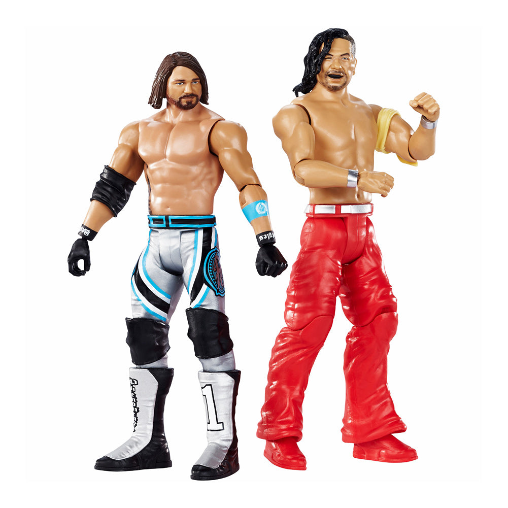AJ Styles & Shinsuke Nakamura WrestleMania 35 Mattel Action Figure 2-Pack