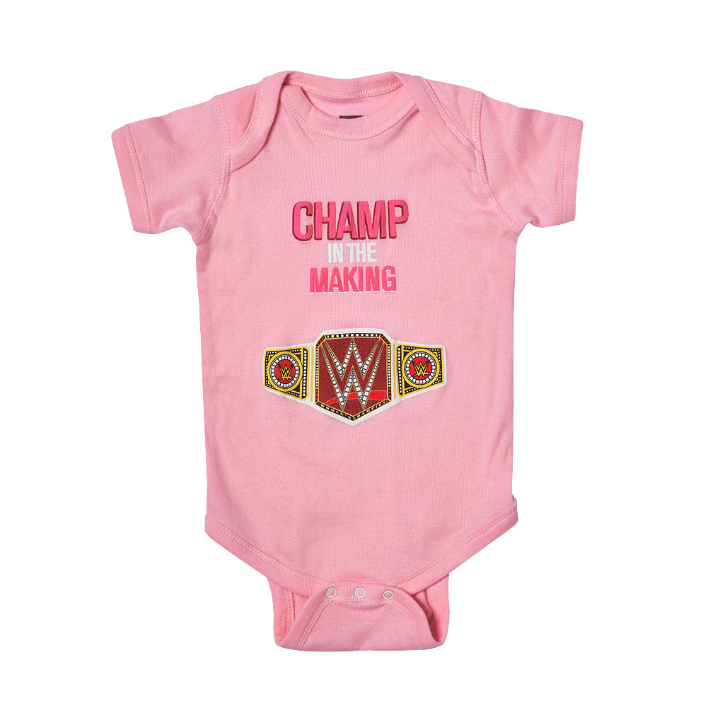 WWE "Champ in The Making" Girls Onesie Creeper