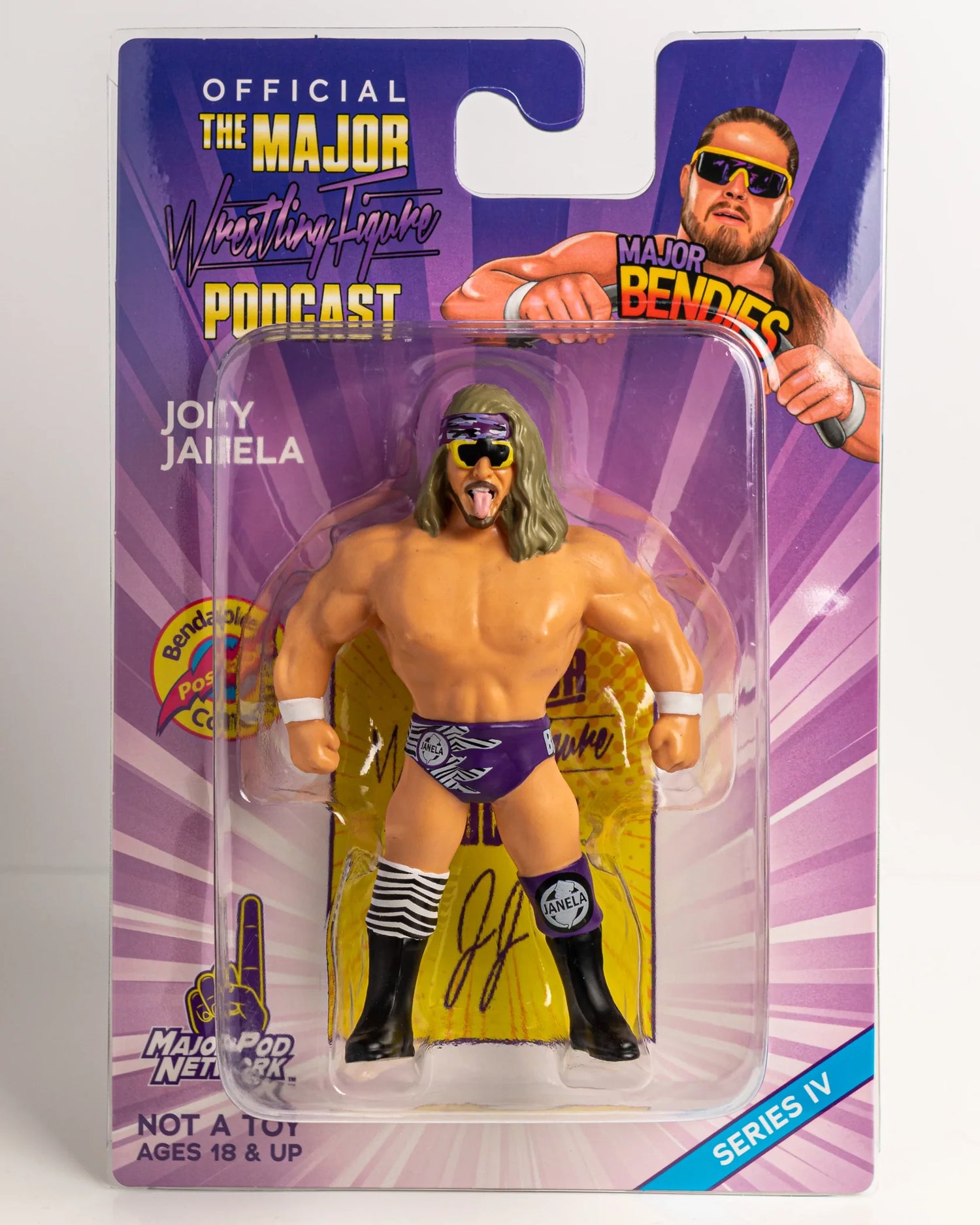 Major Wrestling Figure Podcast Major Bendies Series 4 Joey Janela Action & Toy Figures PWcatalog