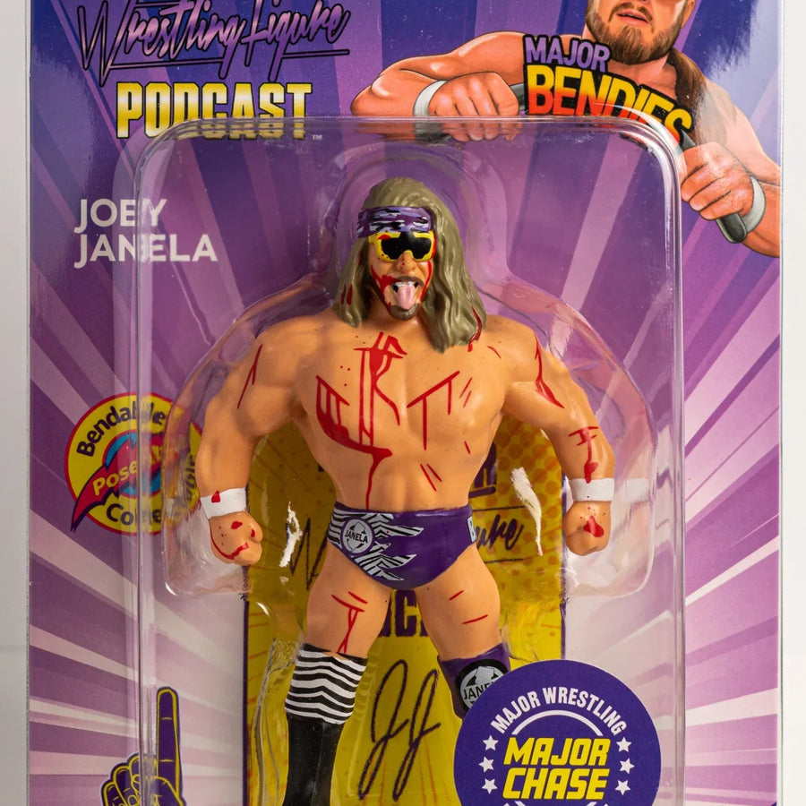 Major Wrestling Figure Podcast Major Bendies Series 4 Joey Janela (bloody Chase) Action & Toy Figures PWcatalog