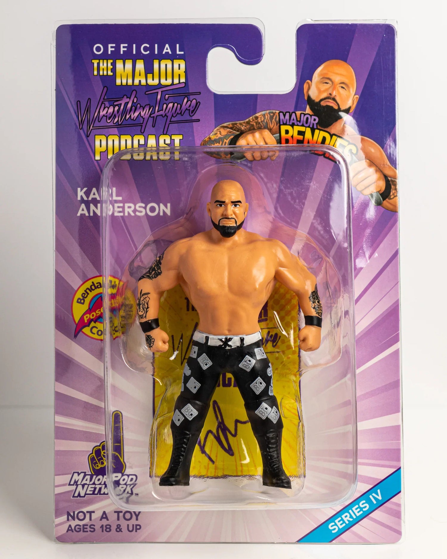 Major Wrestling Figure Podcast Major Bendies Series 4 Karl Anderson Action & Toy Figures PWcatalog