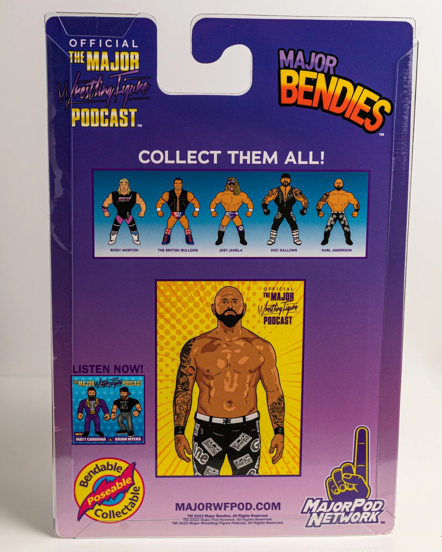 Major Wrestling Figure Podcast Major Bendies Series 4 Karl Anderson Action & Toy Figures PWcatalog