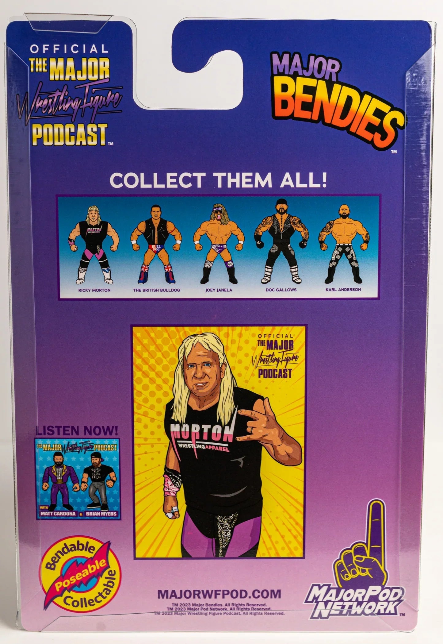 Major Wrestling Figure Podcast Major Bendies Series 4 Ricky Morton Action & Toy Figures PWcatalog
