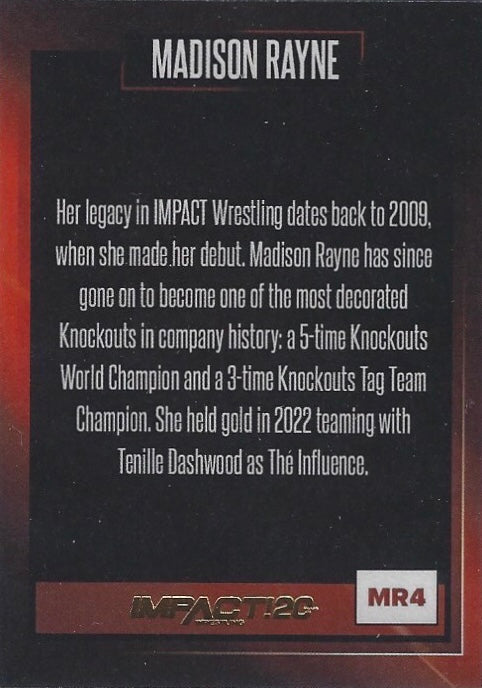 Madison Rayne trading card PW Catalog