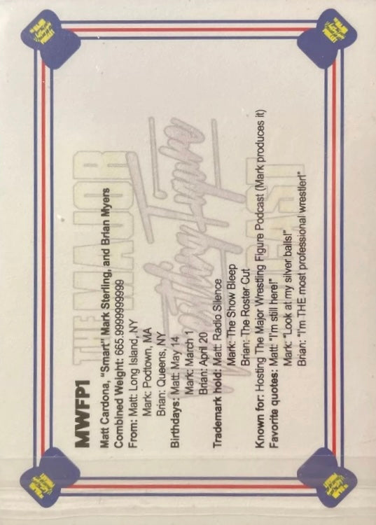 Major Wrestling Figure Podcast trading card PW Catalog