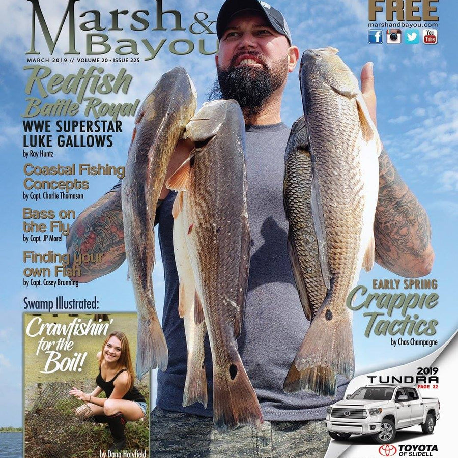 Marsh & Bayou March 2019 Luke Gallows Magazine PWcatalog
