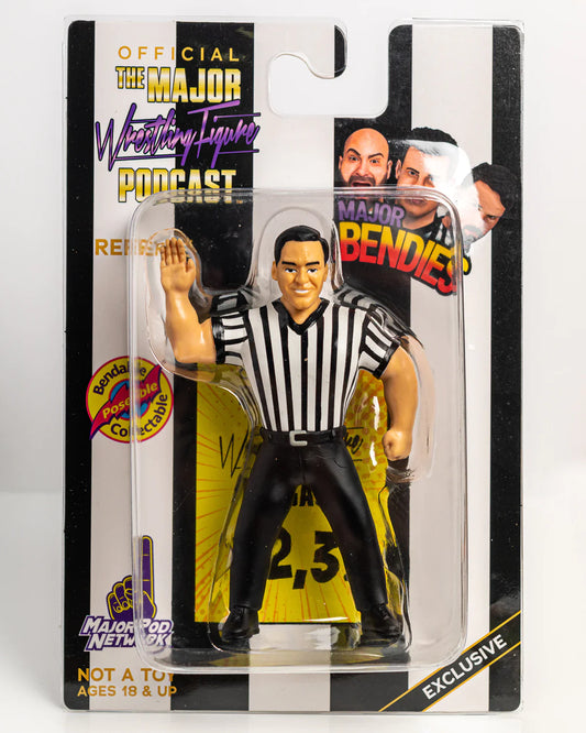 Major Wrestling Figure Podcast Major Bendies Referee John Cone [Exclusive] Action & Toy Figures PWcatalog