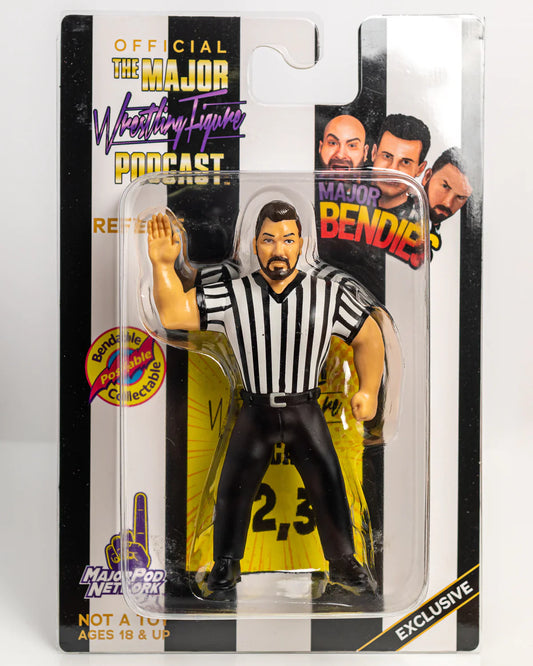 Major Wrestling Figure Podcast Major Bendies Referee TTD [Exclusive] Action & Toy Figures PWcatalog