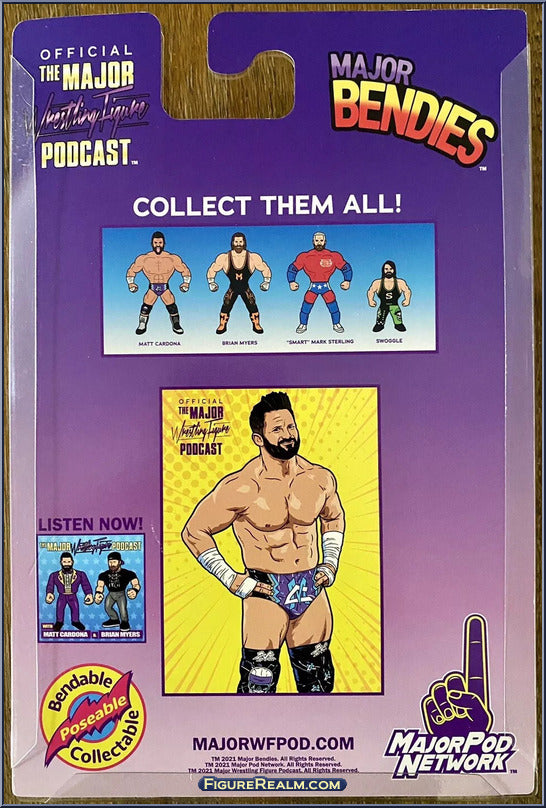 Major Wrestling Figure Podcast Major Bendies Series 1 Matt Cardona Action & Toy Figures PWcatalog
