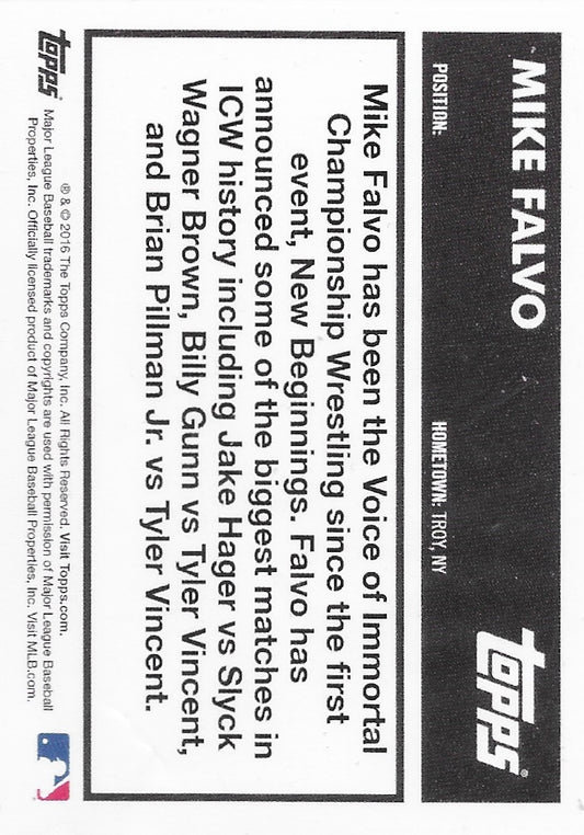 Mike Falvo trading card PW Catalog