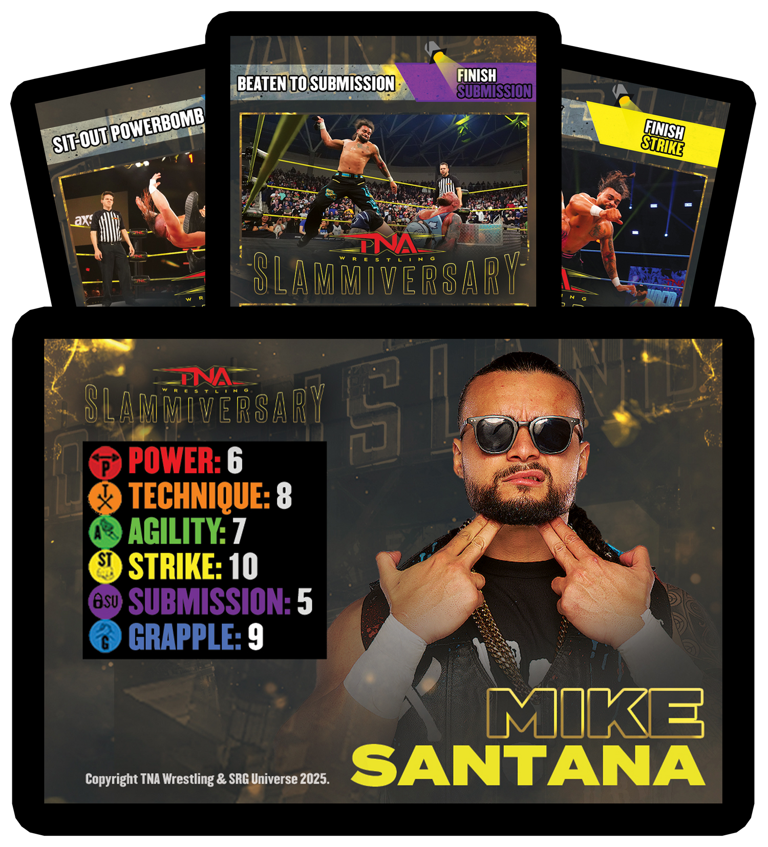 Mike Santana Limited Edition Slammiversary SRG Competitor Set Gaming Cards PW Catalog