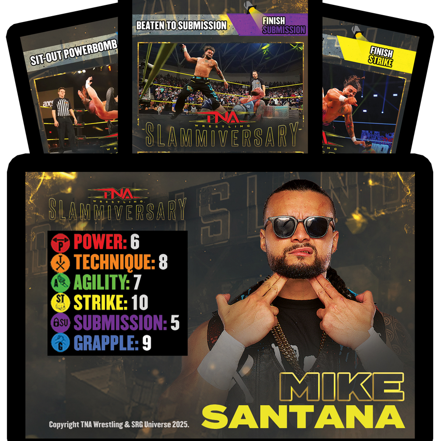 Mike Santana Limited Edition Slammiversary SRG Competitor Set Gaming Cards PW Catalog