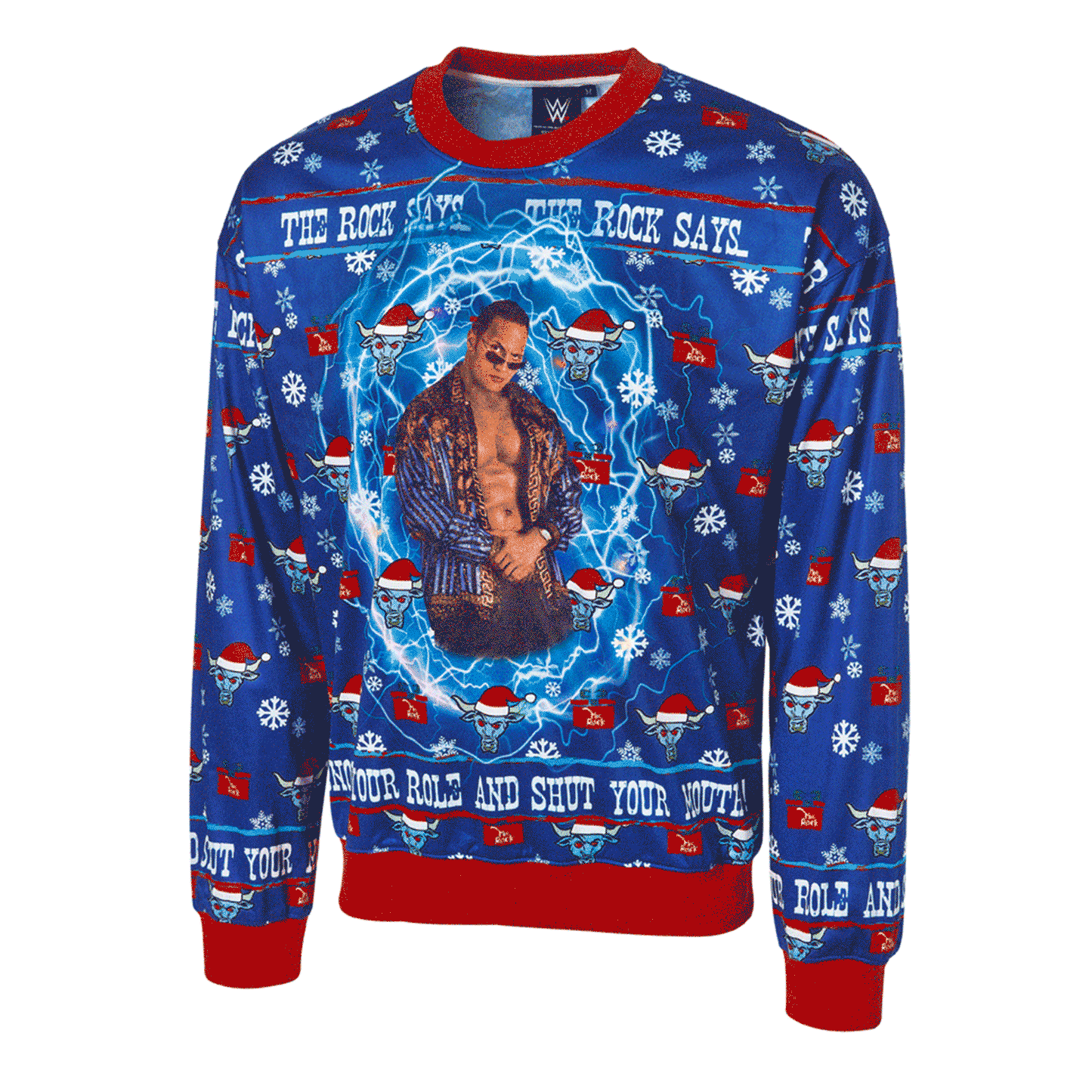The Rock Light-Up Ugly Holiday Sweatshirt