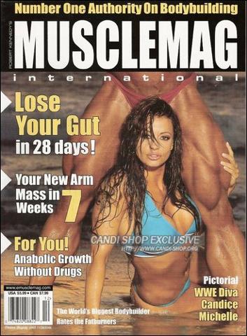 MuscleMag International December 2006 Candice Michelle