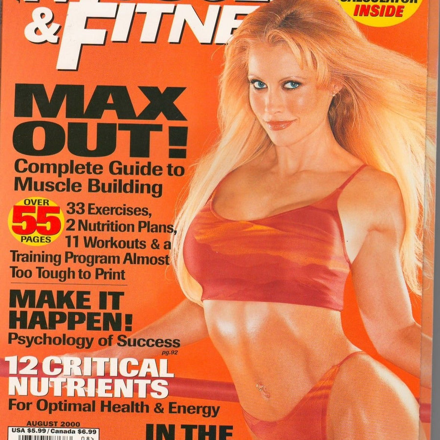 Muscle & Fitness August 2000 Sable Magazine PWcatalog