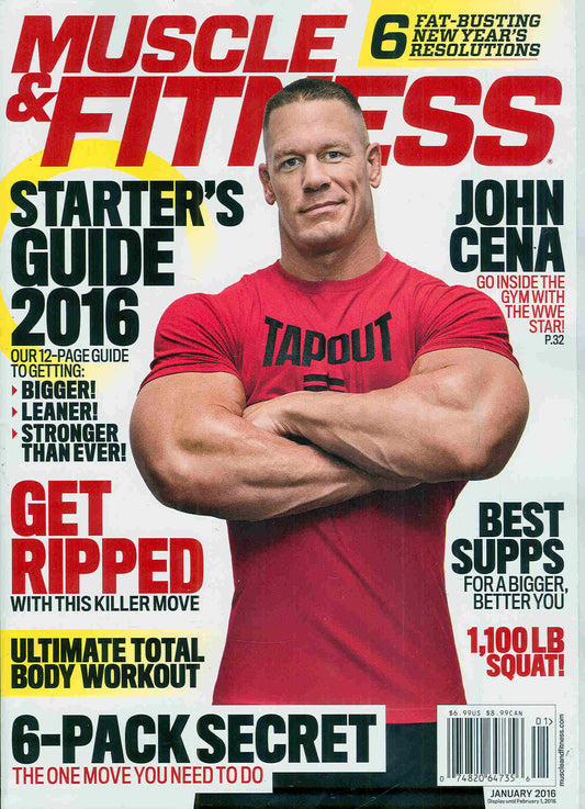 Muscle & Fitness January 2016 John Cena