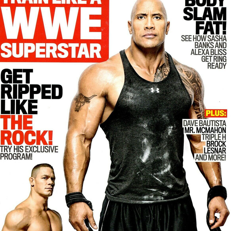 Muscle & Fitness 2019 -rain like a WWE Star - The Rock - John cena Magazine PWcatalog