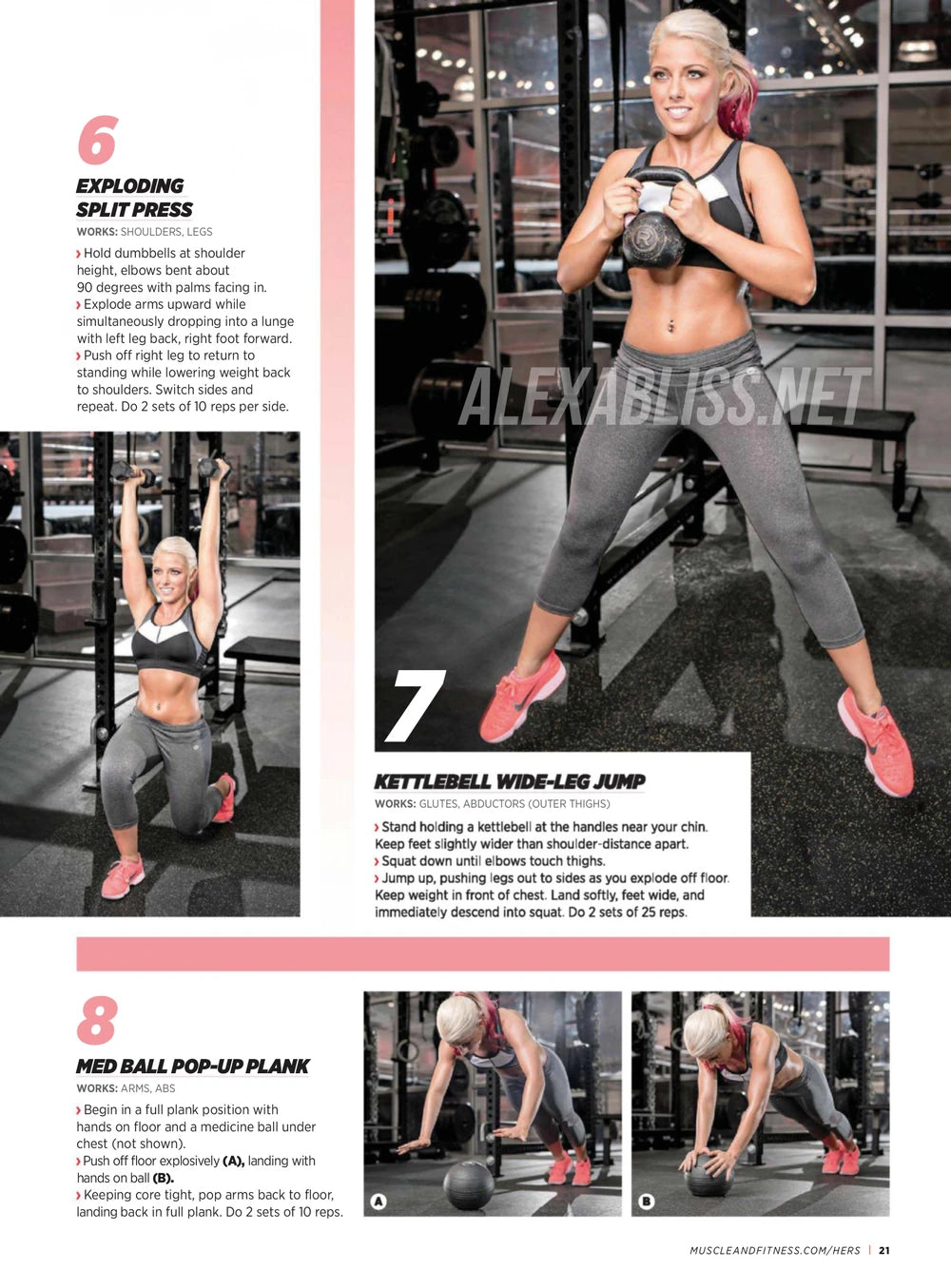 Muscle & Fitness Hers September/October 2016 Alexa Bliss