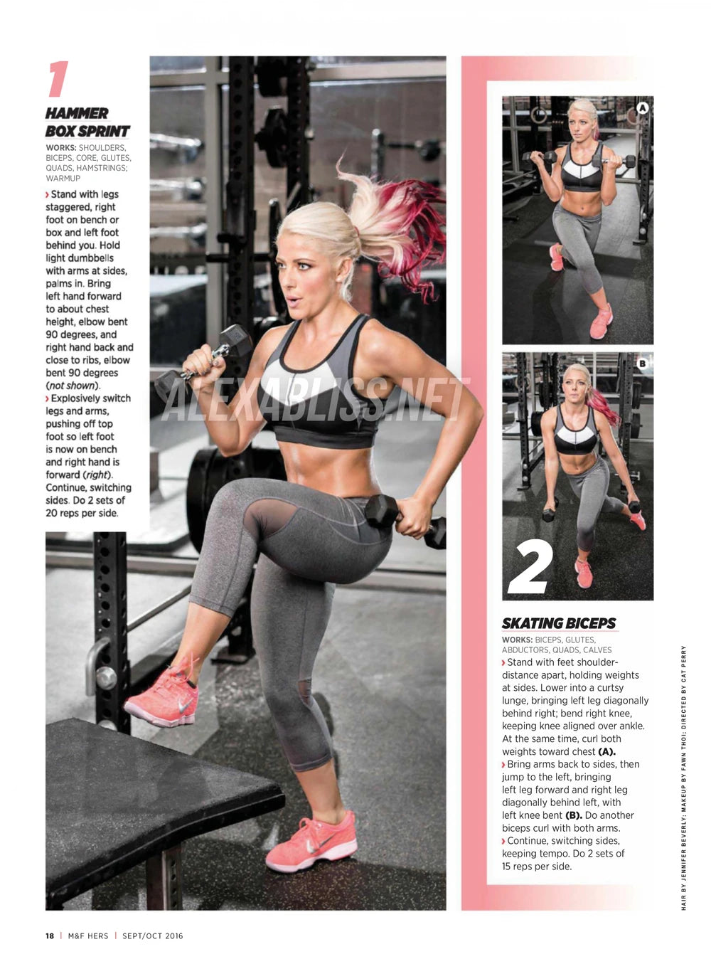 Muscle & Fitness Hers September/October 2016 Alexa Bliss