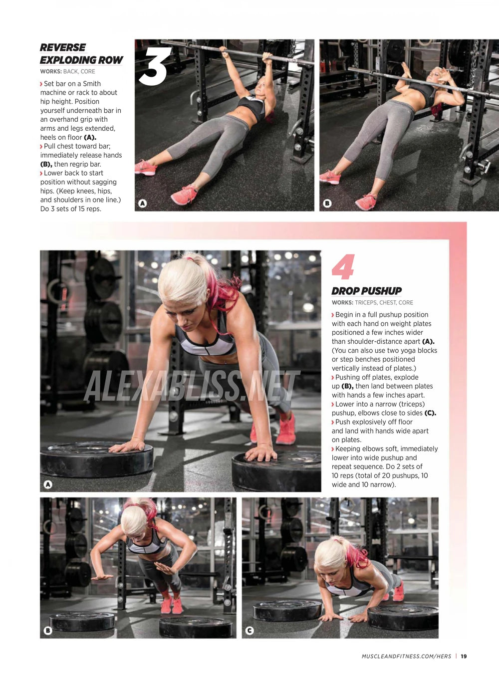 Muscle & Fitness Hers September/October 2016 Alexa Bliss