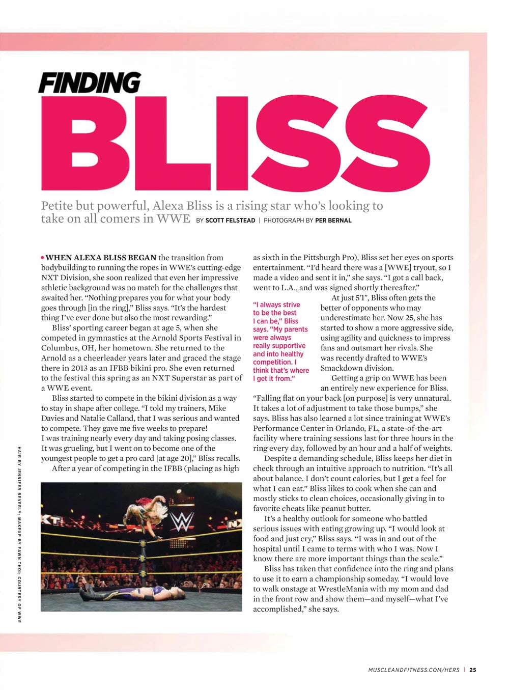 Muscle & Fitness Hers September/October 2016 Alexa Bliss