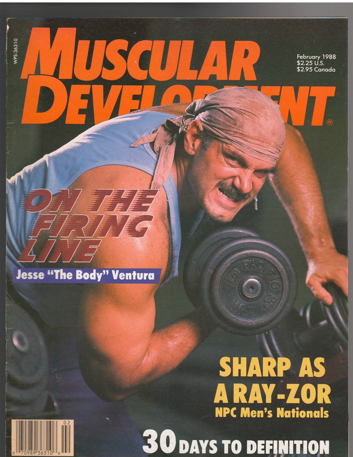 Muscular Development Magazine -  February 1998 Jesse Ventura