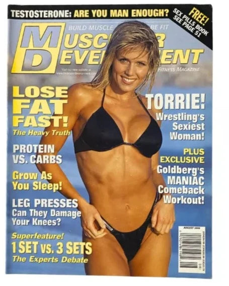 Muscular Development Magazine - August 2000 Torrie Wilson Magazine PWcatalog