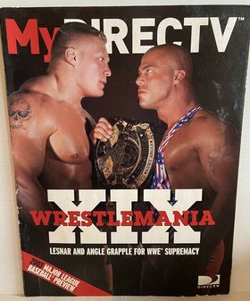 My Direct Tv Kurt Angle & Brock Lesnar Magazine PWcatalog