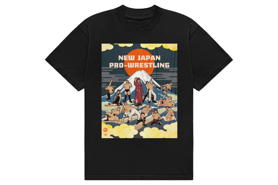 "NEW JAPAN PAINTING" T-shirt (Sun and Mt. Fuji) [2nd Pre-Order] T-Shirt PW Catalog