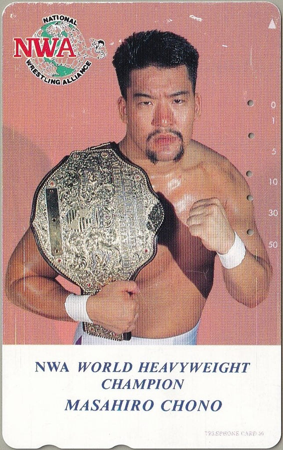 Japan NWA World Heavyweight Champion Masahiro Chono Phone Card Pwcatalog