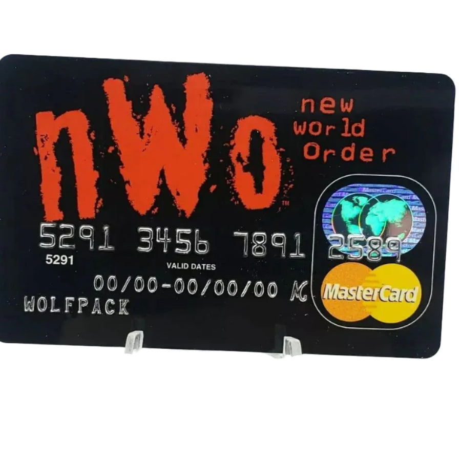 NWO Wolfpack WCW Mastercard credit card 1998 PW Catalog