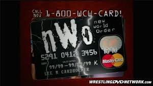 NWO WCW Mastercard credit card 1998 PW Catalog