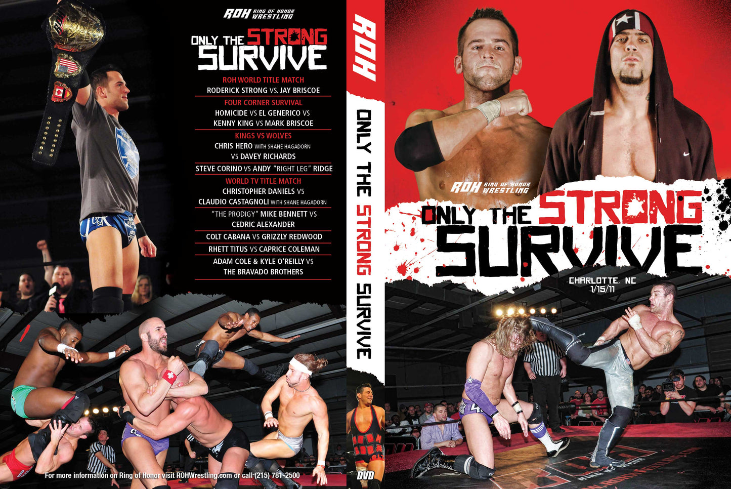 Only The Strong Survive- Charlotte, NC 1/15/11(DVD)