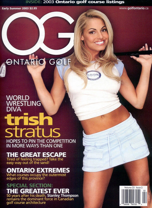 Ontario Golf Magazine Summer 2003 Trish Stratus