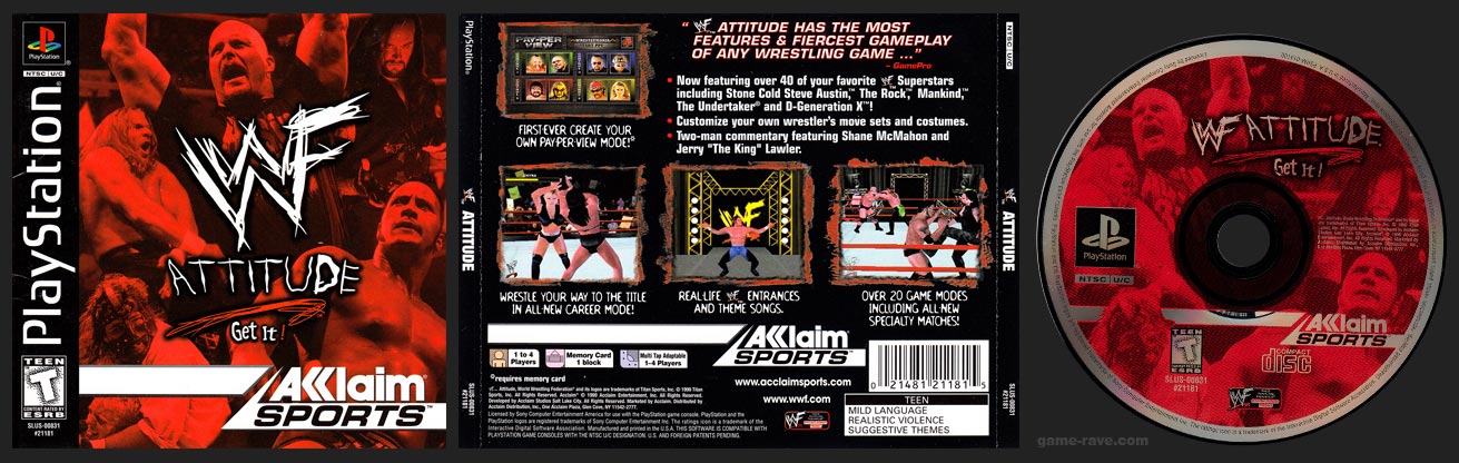 WWF Attitude [PlayStation] PWcatalog