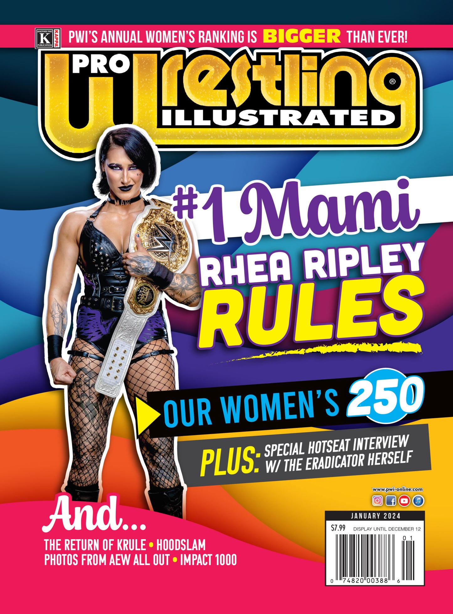 Pro Wrestling Illustrated January 2024 The 2023 Women’s 250